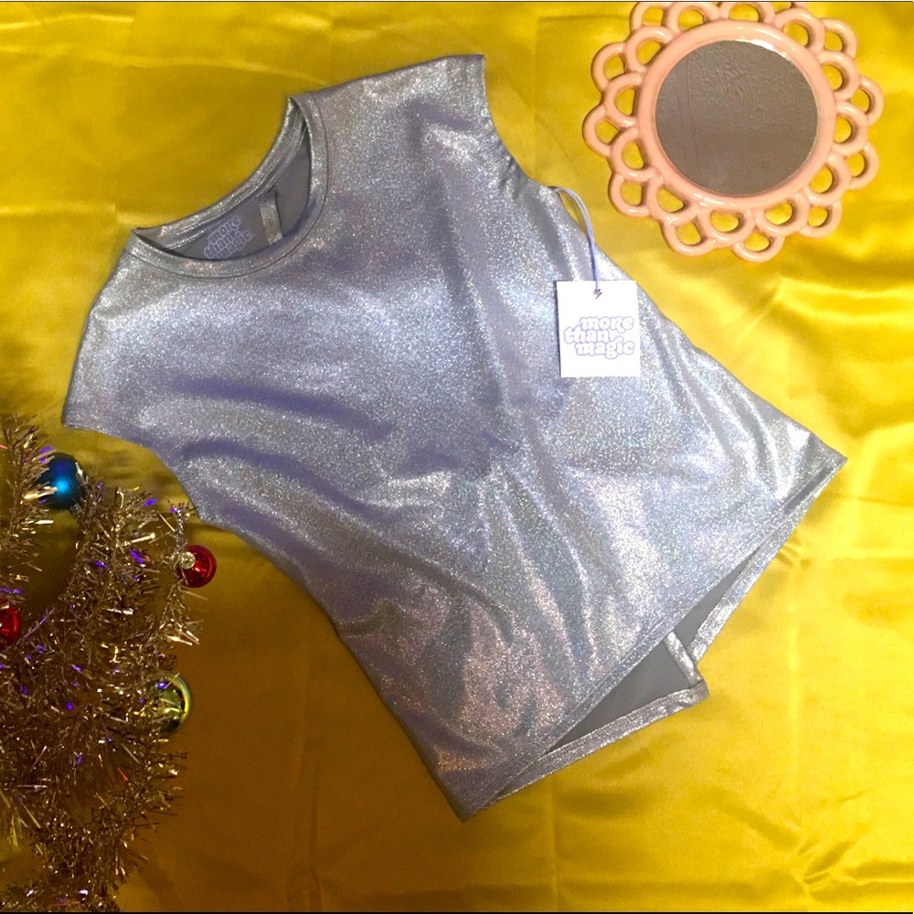 More than Magic sparkly girls top